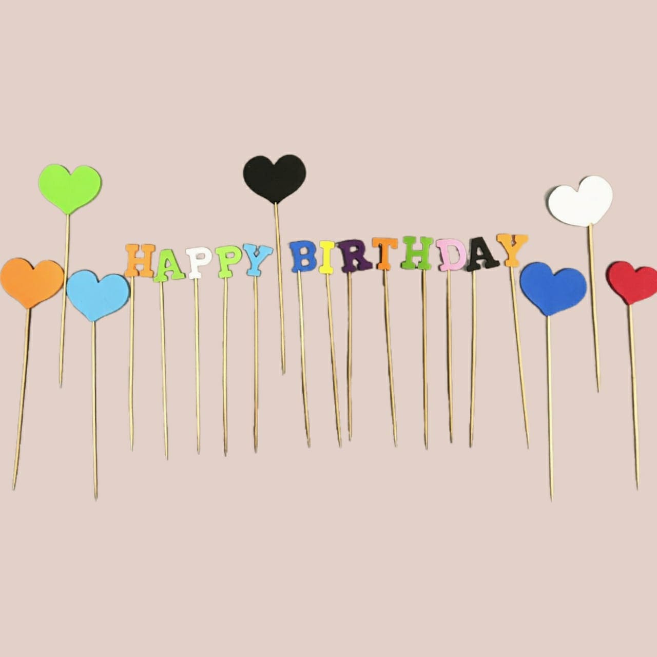 Happy Birthday Foamic Cake Toppers, Children Birthday Foamic Letters Happy Birthday Foamic Cake Toppers, Children Birthday Foamic Letters